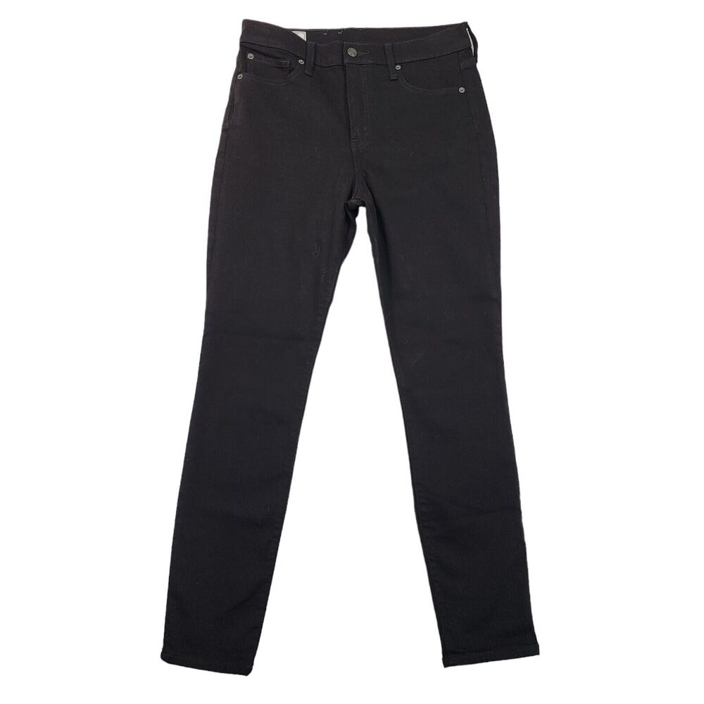 Gap True Skinny High Rise Jeans Womens Size 10 R Black Stretch